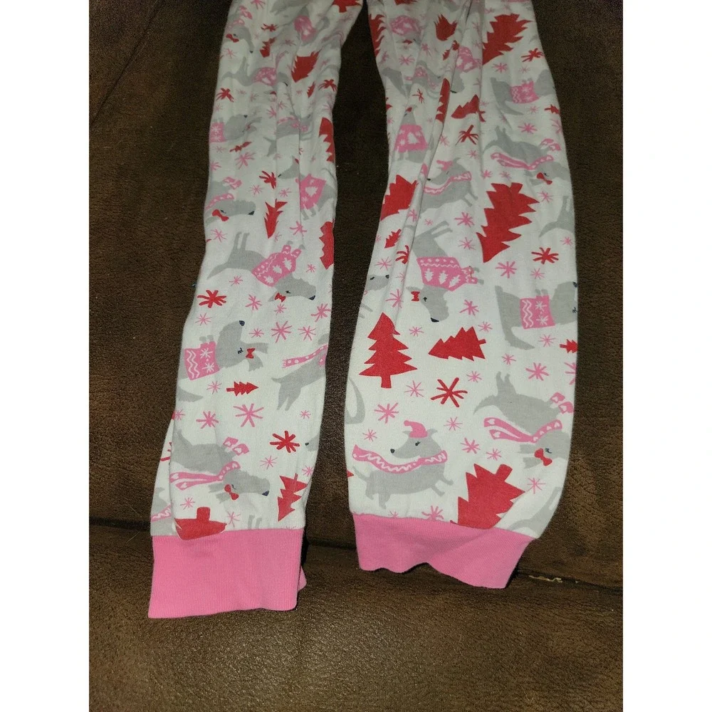 Gymboree‎ holiday Christmas dog tree pajamas happy howl days gymmies size 10